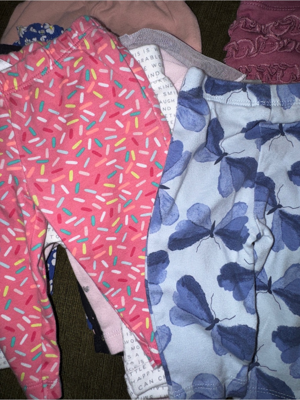 Girls Mixed Shorts & Leggings Bundle - Pink, Blue, Black, White 9 pairs - Picture 4 of 6